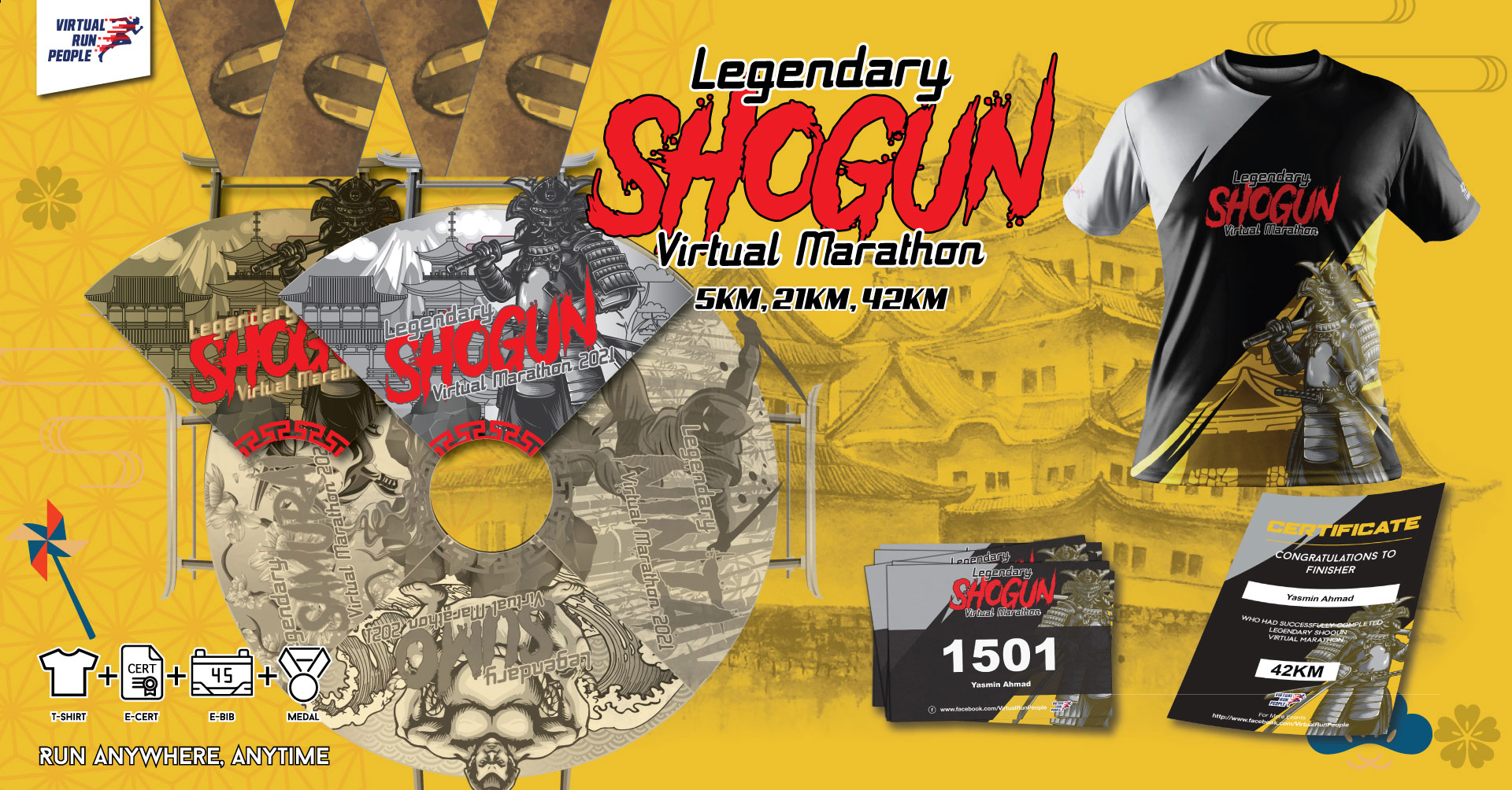 Legendary Shogun Virtual Marathon Connect By Justrunlah