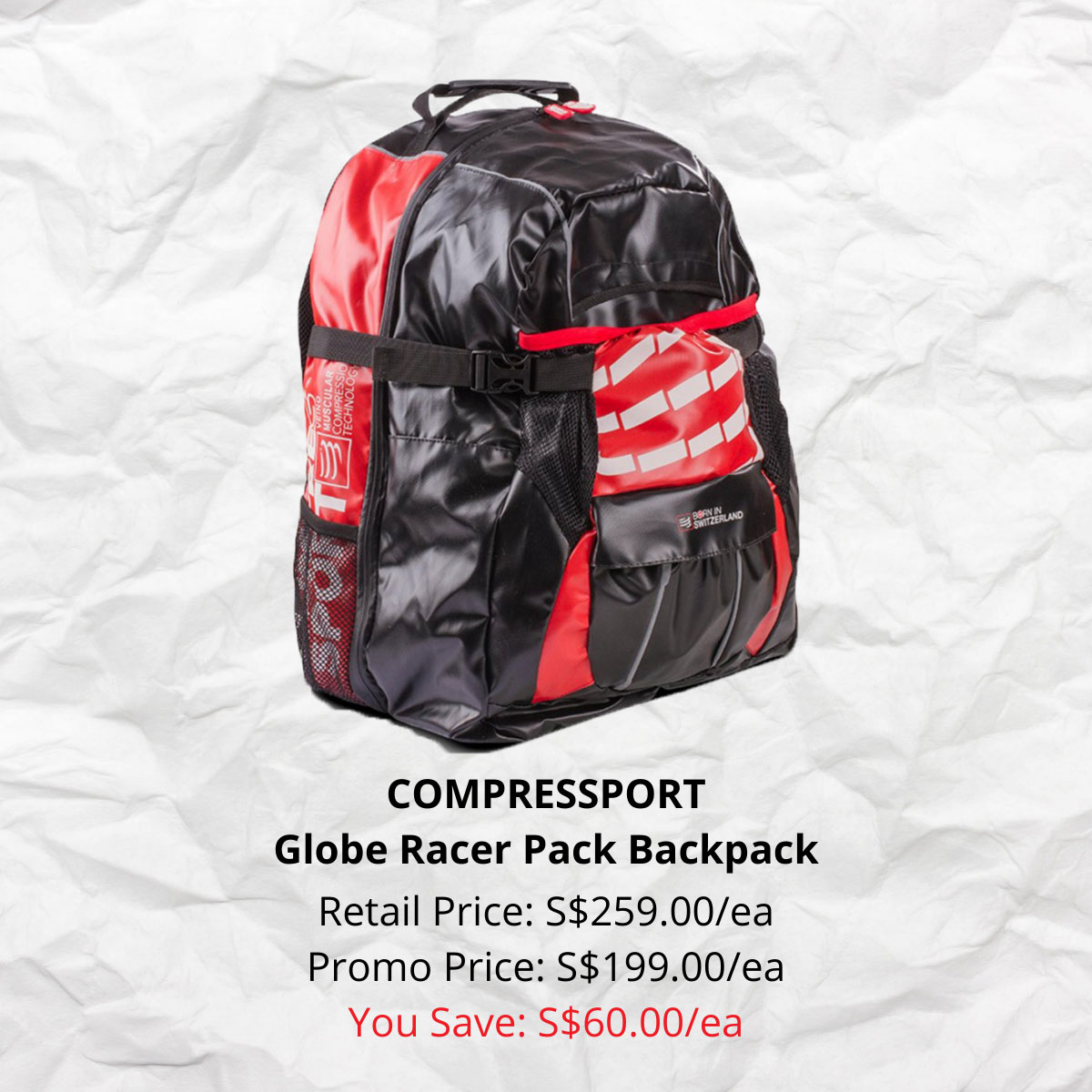 COMPRESSPORT Globe Racer Pack Backpack