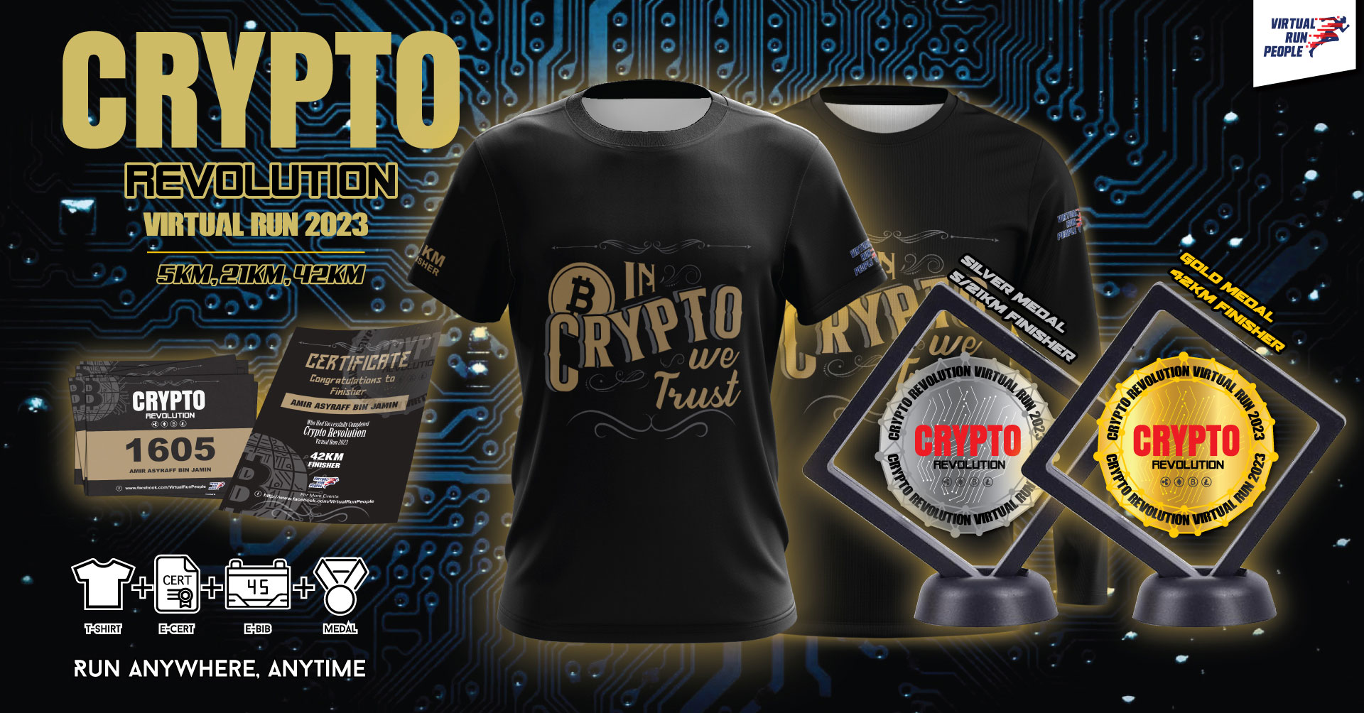 Crypto Revolution Virtual Run 2023 | Connect by JustRunLah!