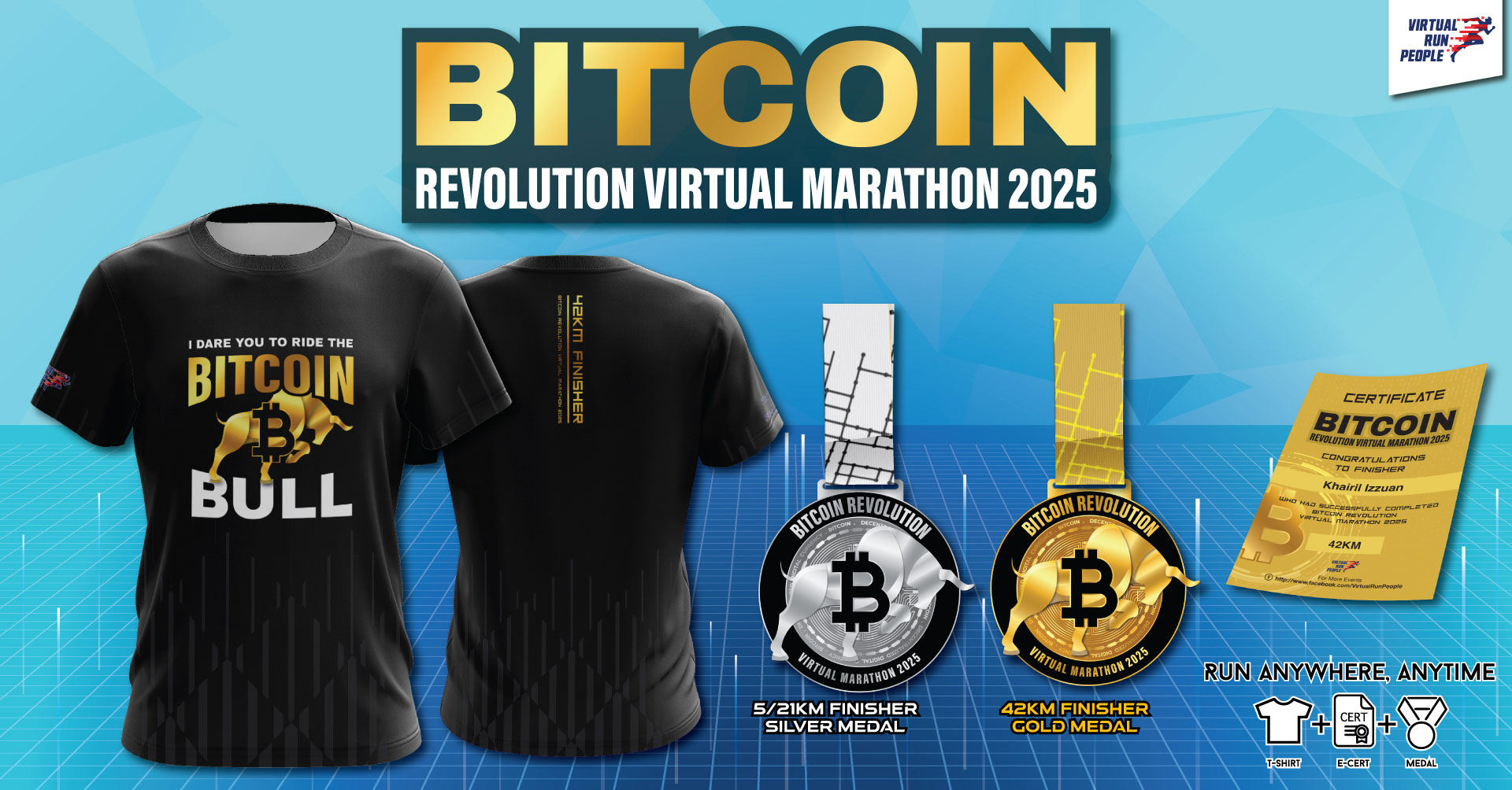 Bitcoin Revolution Virtual Marathon 2025 | Connect by JustRunLah!